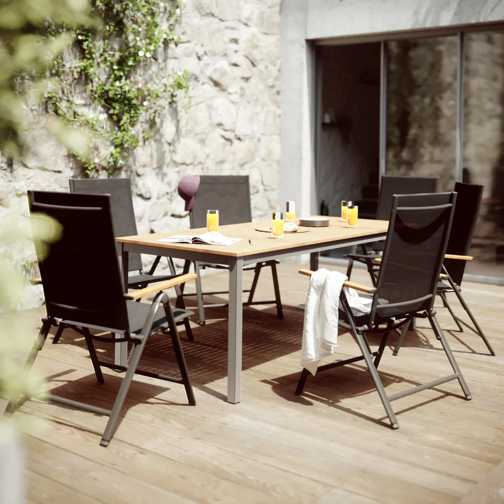 שולחן אוכל עץ אקליפטוס Oris1490